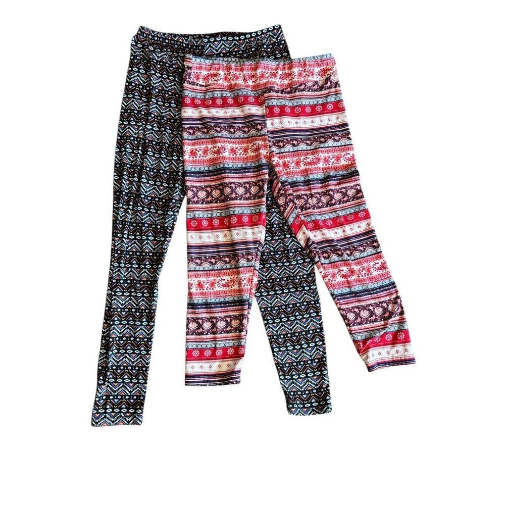 Bobbie & Brooks Women's Super Soft MultiColor Leggings Set of 2